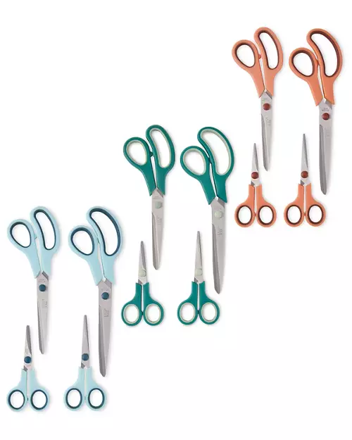 Easy Home Scissors Set 4 Pack - Various Colours - Aldi