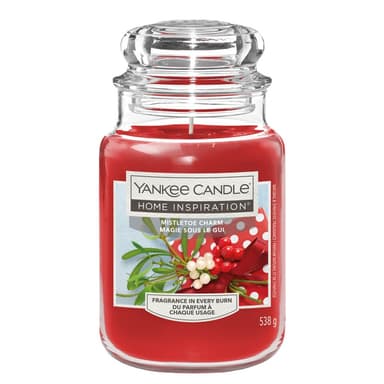 Yankee Mistletoe Charm Home Insparations Large Jar 538g - Free C&C Only - @ Camberley - Henley On Thames Stores - Robert Dyas