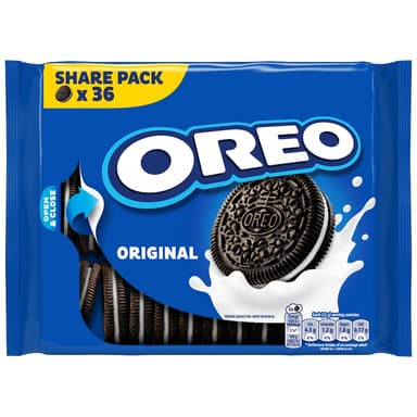 OREO Original Vanilla Flavour Filling Biscuits 396g - Clubcard Price - Tesco