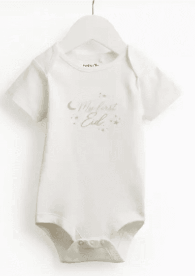 White My First Eid Bodysuit, Free C&C - Argos