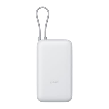 Xiaomi 22.5W Power Bank 20000mAh, Built-in Cable, Fast Charging, Light Grey - Amazon