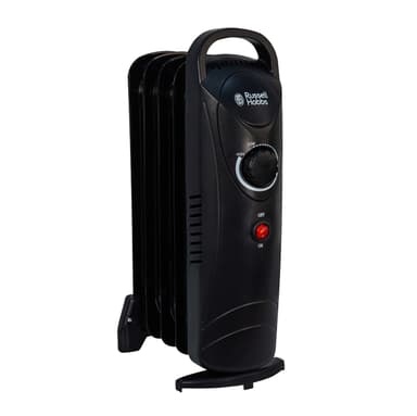 Russell Hobbs 650W Oil Filled Radiator, 5 Fin Portable Electric Heater - Black - Amazon