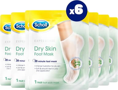 Deal: Scholl Expertare Dry Skin Foot Mask - Nourishing Foot Mask with Coconut Oil, Urea, and Shea Butter - Up To 24-Hour Moisture - Amazon