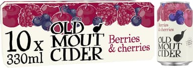Old Mout Berries & Cherries Cider 10 x 330ml Cans (Clubcard Price) - Tesco