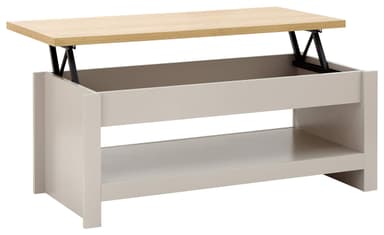 GFW Lancaster Lift Up Coffee Table, Grey and Oak Effect Coffee Table with Hidden Storage and Lower Shelf - Amazon