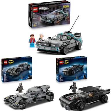 LEGO Speed Champions 77256 Time Machine from BTTF / Batman 76332 The Batman Batmobile, 76331 Batman v Superman Batmobile £17.99 each - Very