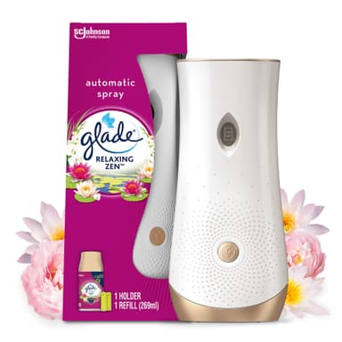Glade Automatic Air Freshener Holder & Refill, Long-Lasting Fragrance Infused with Essential Oils, Relaxing Zen - Amazon