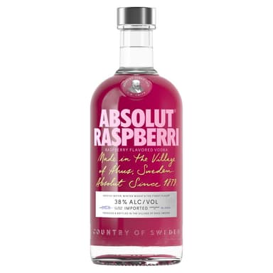 Absolut Raspberri Flavoured Vodka, 38 percent ABV, 70cl - Amazon