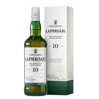 Laphroaig 10 Year Old Single Malt Whisky, 40% - 70cl - Amazon