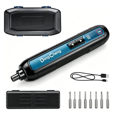 DongCheng 4V 5N.m Cordless Electric Screwdriver, 2000mAh Battery. Rechargeable Screwdriver with 3 Torque Up to 5N.m (44.25 in-lbs), 300RPM - Amazon