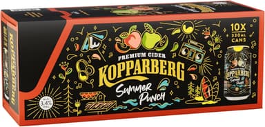 Kopparberg Fruit Cider, Summer Punch, 10 x 330ml - price at Checkout - S&S £6.22 - Amazon