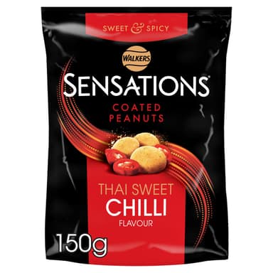 Walkers Sensations Thai Sweet Chilli Coated Sharing Peanuts 150g (with voucher) £1.29 S&S - Amazon