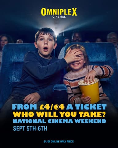 National Cinema Day 5 & 6 September All Tickets - Omniplex