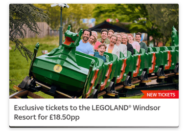 Sky VIP App - Exclusive tickets to the LEGOLAND Windsor Resort for £18.50pp - Sky Digital