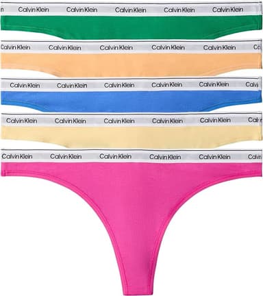 Calvin Klein Women's Thong 5 Pk - Sizes M & L - Amazon