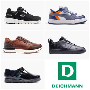 Up to 50% Off Sale, Buy One Get One Half Price On School Shoes & Trainers Including Brands & Free Delivery All Weekend No Minimum Spend - Deichmann