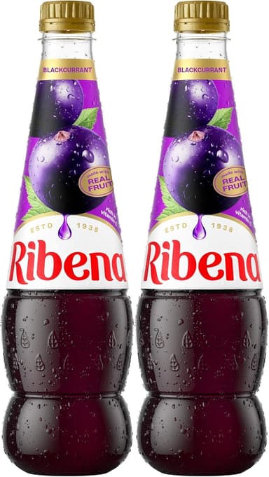 2 x Ribena Blackcurrant Squash 850ml S&S £2.77/£2.32 or 4 on S/S £5.10/£4.20 - Amazon