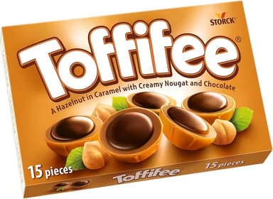 Toffifee Chewy Nougat Caramel Cups With Hazelnut & Smooth Chocolate Treat, 15 Pieces - £1.19 / £1.06 S&S - Amazon