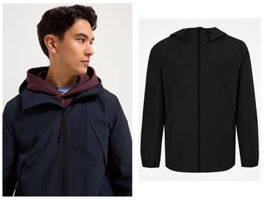 Mens Black / Navy Lightweight Zip Through Jacket Sizes XS -5XL, 10% off George Rewards + Free C&C - George At ASDA
