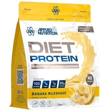 3x 1kg Applied Nutrition Diet Whey Protein Powder Supplement - Banana Milkshake - £49.84-£47.07 S&S - Amazon