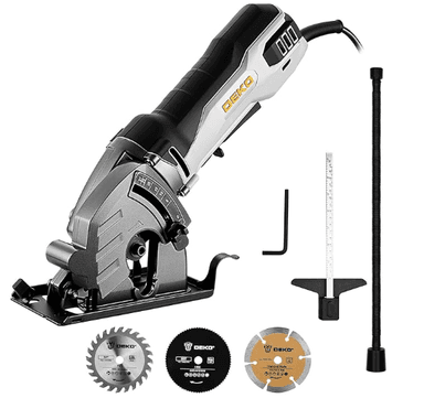 DEKOPRO Compact Electric Circular Saw 5500 RPM with 3 Blades(85mm) (w/Voucher) Sold by DEKO-EU, FBA - Amazon
