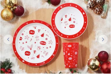 Tots to Tweens Christmas 3 Pieces Dinnerware Set - Free C&C - Argos