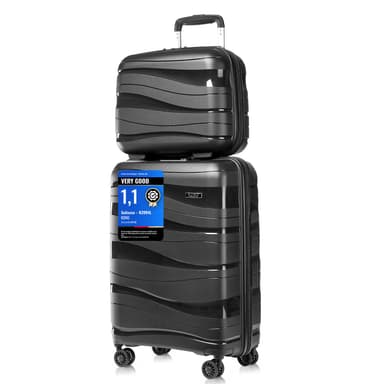 Kono Suitcase Set of 2, Lightweight Cabin Luggage with Travel Case - Luno Fashion Limited FBA - Amazon