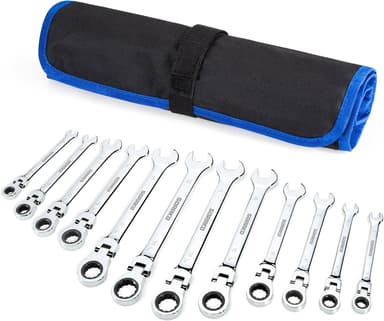 SORAKO Ratchet Spanner Set 12pcs in Roll Bag, SRW12H2, Chrome - Amazon