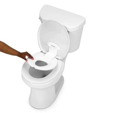 ngenuity Flip & Sit Potty - Semi-Permanent Seat, Easy Setup, for Ages 18 Months+ | Fits Round & Elongated Toilets | 18–60 Months Up to 22 kg - Amazon