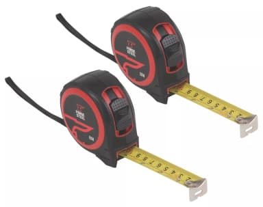Forge Steel 8m Tape Measure Set 2 Pack (184PR) (Free C&C) - Screwfix