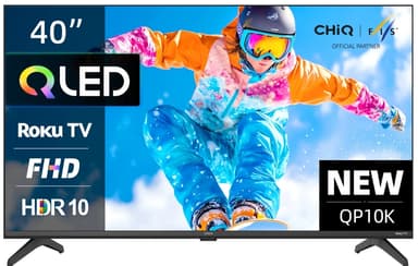 CHiQ 40QP10K HD Smart QLED Freely Roku TV HDR10 - 2 Year Warranty - With Coupon - Joybuy