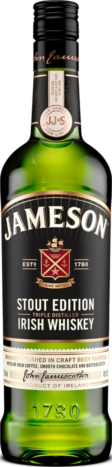 Jameson Caskmates Stout Edition Triple Distilled Irish Whiskey, 40% - 70cl - Amazon