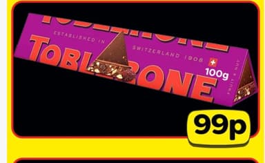 Toblerone fruit and nut 100g - FarmFoods