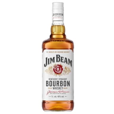 Jim Beam White Kentucky Bourbon Whiskey 1L - Amazon