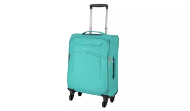 Featherstone 4 Wheel Soft Cabin-Size Suitcase - Turquoise free C&C - Argos