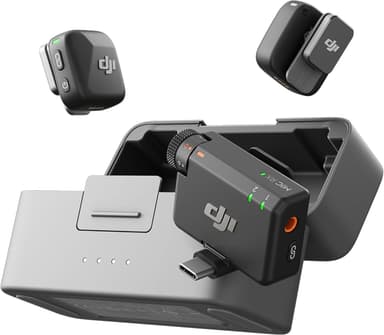 DJI Mic Mini (2 TX + 1 RX + Charging Case), Wireless Lavalier Microphone, Detail-Rich Audio, 48h Use, Noise Cancelling, Automatic Limiting - Amazon