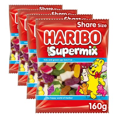Haribo Supermix 160g x 4 (£3.48 S&S) - Amazon