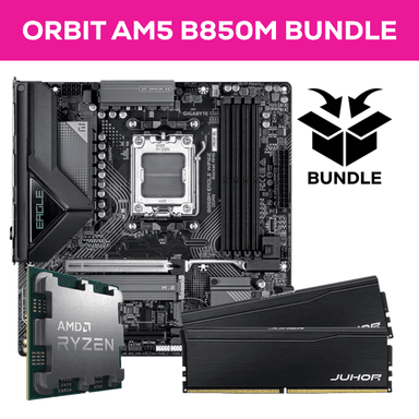 Orbit Ryzen AM5 Bundle ( AMD Ryzen 5 7500F / 32GB 6000MHZ DDR5 / Gigabyte B850M EAGLE WIFI6E ) + 7800X3D £739 - Computer Orbit