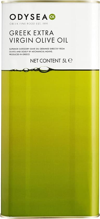 Odysea Extra Virgin Kalamata Olive Oil 5L Tin | Greek | Cold pressed - Amazon
