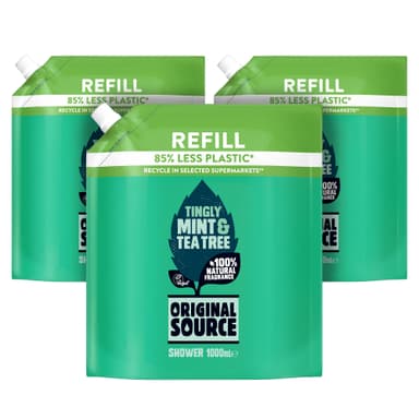 Original Source Mint & Tea Tree Shower Gel Multipack of 3 x 1000ml (Max S&S £5.80) - Amazon