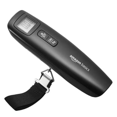 Amazon Basics Digital Luggage and Suitcase Scale with Tare Function - 110 Pound / 50 Kilogram Capacity (S&S £3.86) - Amazon