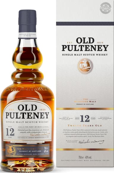 Old Pulteney 12 Year Old Single Malt Scotch Whisky, 40% - 70cl (£19.85 S&S) - Amazon