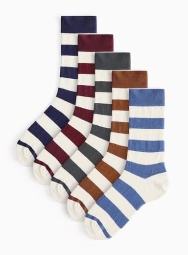 Striped Men's Ankle Socks, Pack of 5, size 6 - 8.5, free C&C - Argos