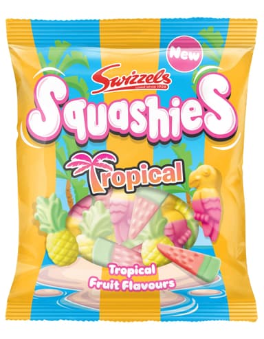 Swizzels Squashies Tropical Flavour 100g, Fruity Flavoured Chewy Sweets (83p S&S) - Amazon