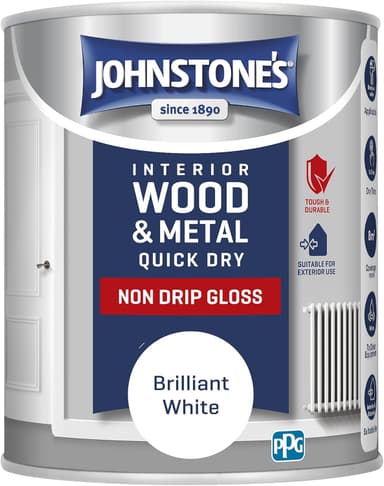 Johnstone's - Gloss Wood & Metal Paint - Brilliant White - 750ml - Amazon