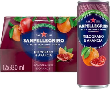 San Pellegrino Italian Sparkling Drinks Pomegranate & Orange 12x330ml - £7.20 S&S - Amazon