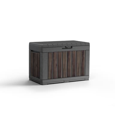 Keter Signature 190L Kentwood Outdoor Garden Storage Box - Rosewood - Amazon