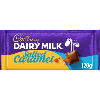 Cadbury Dairy Milk Salted Caramel Chocolate Bar 120g - Amazon