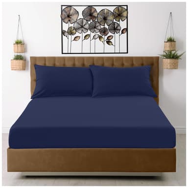 GC GAVENO CAVAILIA Microfiber Super King Fitted Sheet - Various Colours - Amazon