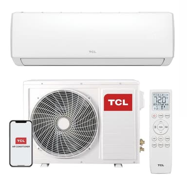 TCL TAC12CH 12000 BTU Smart A++ Wall Mounted Split Air Conditioner with Heat Pump - Appliances Direct